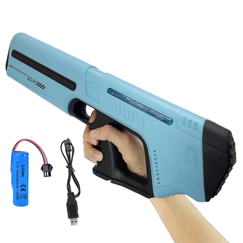 Unleash Summer Fun with Our Ultimate Electric Water Guns for Adults - Powerful Automatic Blasters Perfect for Beach Adventures and Kids' Gifts!
