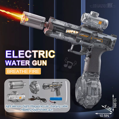 Experience Thrilling Summer Adventures with the Ultimate High-Pressure Electric Water Gun for Kids - Ideal for Beach, Pool, and Garden Play!