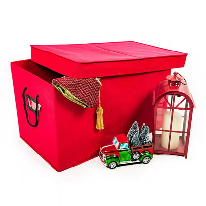 Red Multi-Use Decoration Storage Box