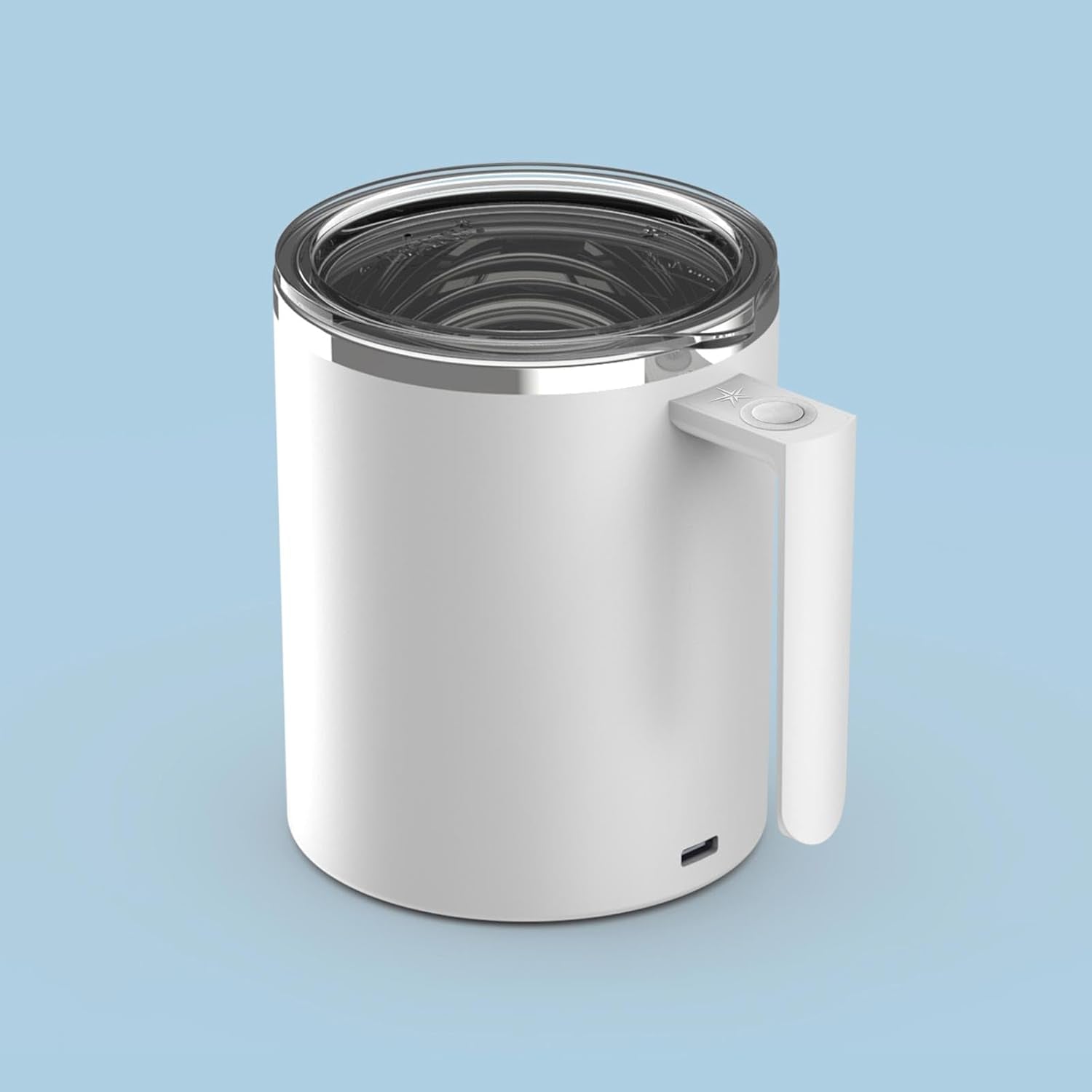 Revolutionary Self-Stirring Electric Coffee Mug - Enjoy Perfectly Mixed Beverages Anytime, Anywhere (12.2 Oz - White)