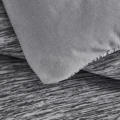 Luxurious Grey King Comforter Set - 3 Piece Reversible Cooling & Breathable Lightweight Bedding for All Seasons (106"X90")