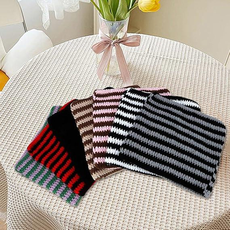 Cat Ear Beanie for Women Men Crochet Hat Knitted Hat Cute Hat Beanie Y2K Winter Hat Slouchy Beanie Kitsch Bonnet