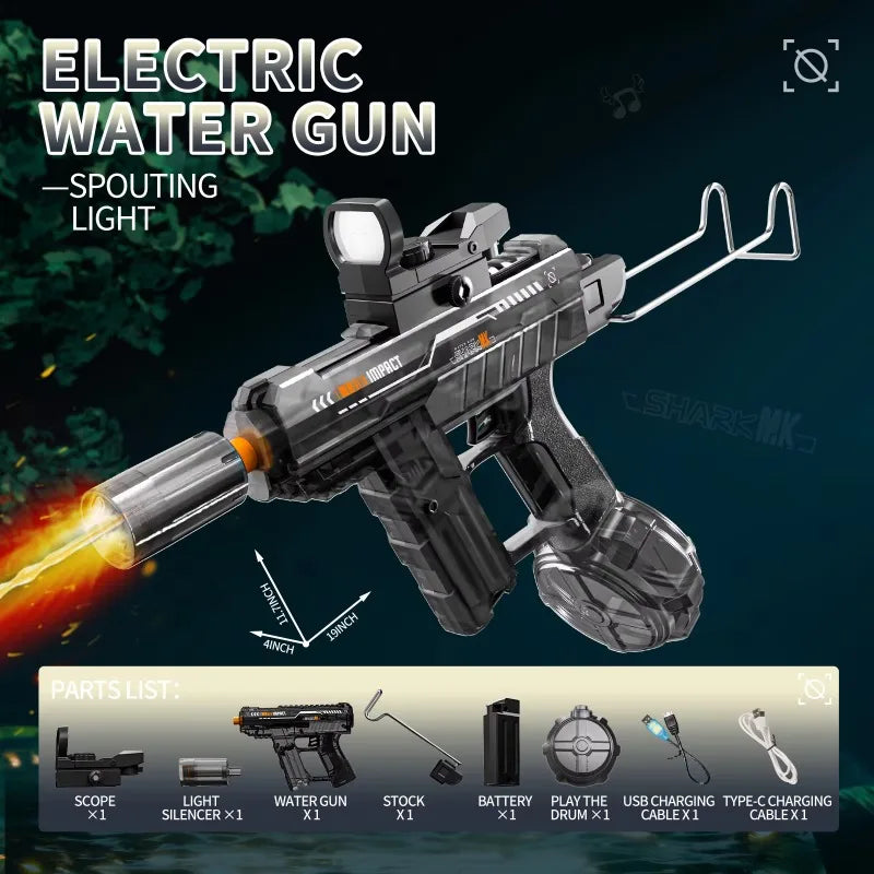 Experience Thrilling Summer Adventures with the Ultimate High-Pressure Electric Water Gun for Kids - Ideal for Beach, Pool, and Garden Play!