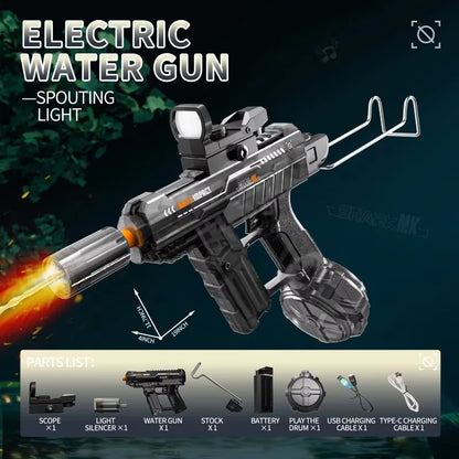 Experience Thrilling Summer Adventures with the Ultimate High-Pressure Electric Water Gun for Kids - Ideal for Beach, Pool, and Garden Play!