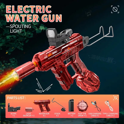 Experience Thrilling Summer Adventures with the Ultimate High-Pressure Electric Water Gun for Kids - Ideal for Beach, Pool, and Garden Play!