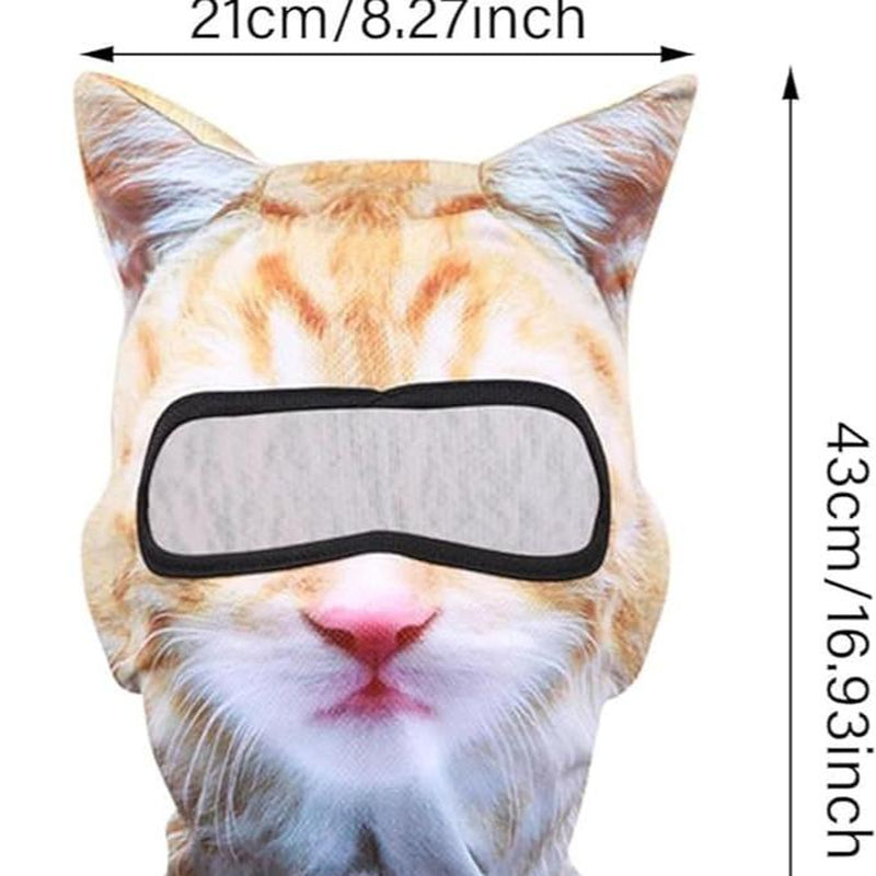 Fun and Functional 3D Cat Skiing Balaclava Mask with Ears - Your Go-To Accessory for Festivals and Outdoor Adventures!