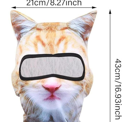 Fun and Functional 3D Cat Skiing Balaclava Mask with Ears - Your Go-To Accessory for Festivals and Outdoor Adventures!