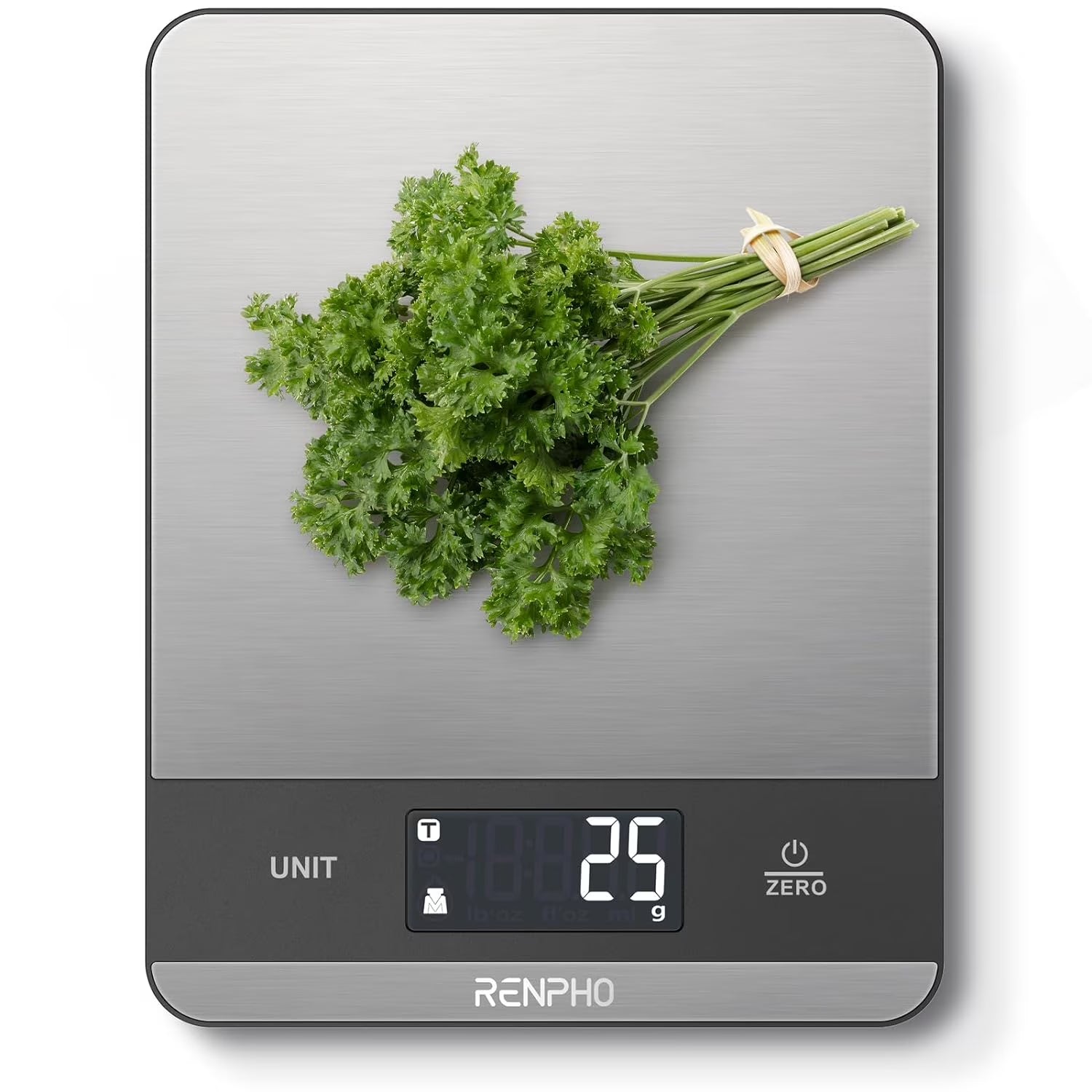 Elevate Your Cooking with the Precision Stainless Steel Digital Kitchen Food Scale - 11Lb Capacity with 7 Units & Tare Function