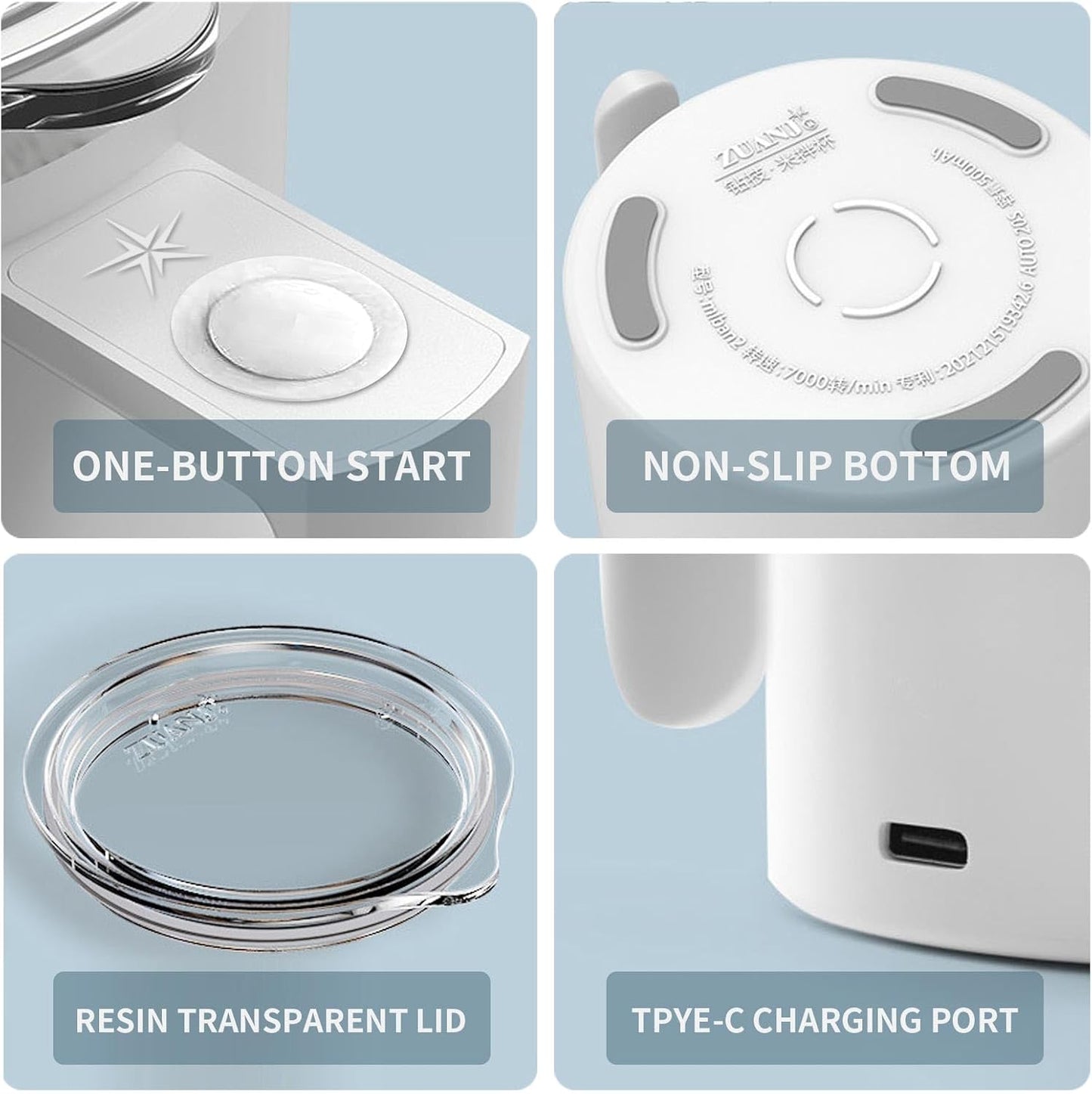 Revolutionary Self-Stirring Electric Coffee Mug - Enjoy Perfectly Mixed Beverages Anytime, Anywhere (12.2 Oz - White)