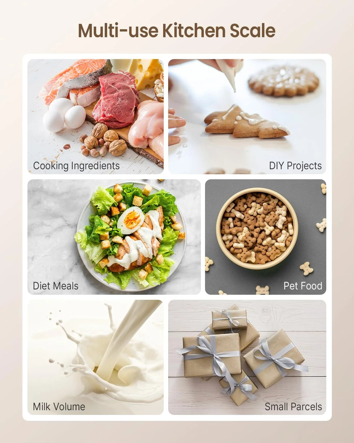 Elevate Your Cooking with the Precision Stainless Steel Digital Kitchen Food Scale - 11Lb Capacity with 7 Units & Tare Function