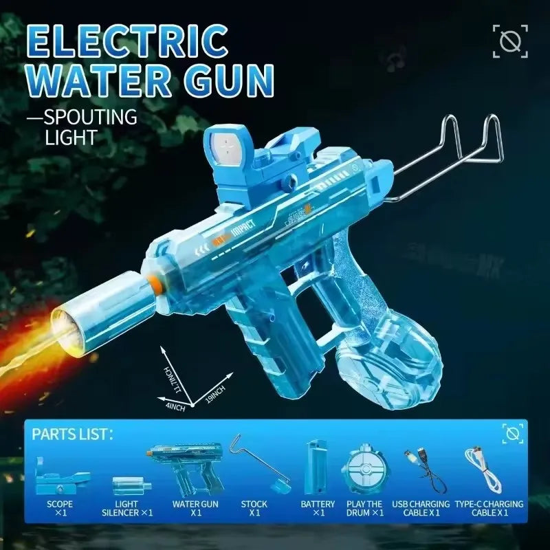 Experience Thrilling Summer Adventures with the Ultimate High-Pressure Electric Water Gun for Kids - Ideal for Beach, Pool, and Garden Play!