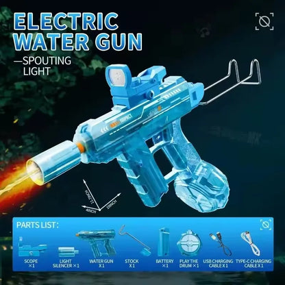 Experience Thrilling Summer Adventures with the Ultimate High-Pressure Electric Water Gun for Kids - Ideal for Beach, Pool, and Garden Play!