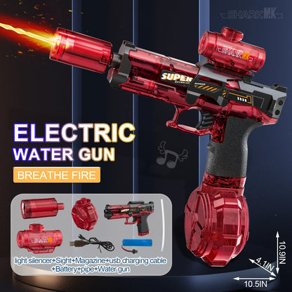 Experience Thrilling Summer Adventures with the Ultimate High-Pressure Electric Water Gun for Kids - Ideal for Beach, Pool, and Garden Play!