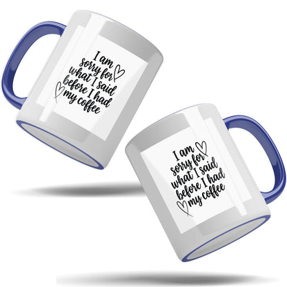 Brighten Your Mornings with Our Colorful 11oz Accent Mug - Ideal for Your Daily Coffee or Tea!