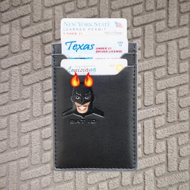 Elevate Your Style with the 3-Tier Bat Hero ID Wallet & Driver License Holder – The Ultimate Unisex Accessory for Everyone!