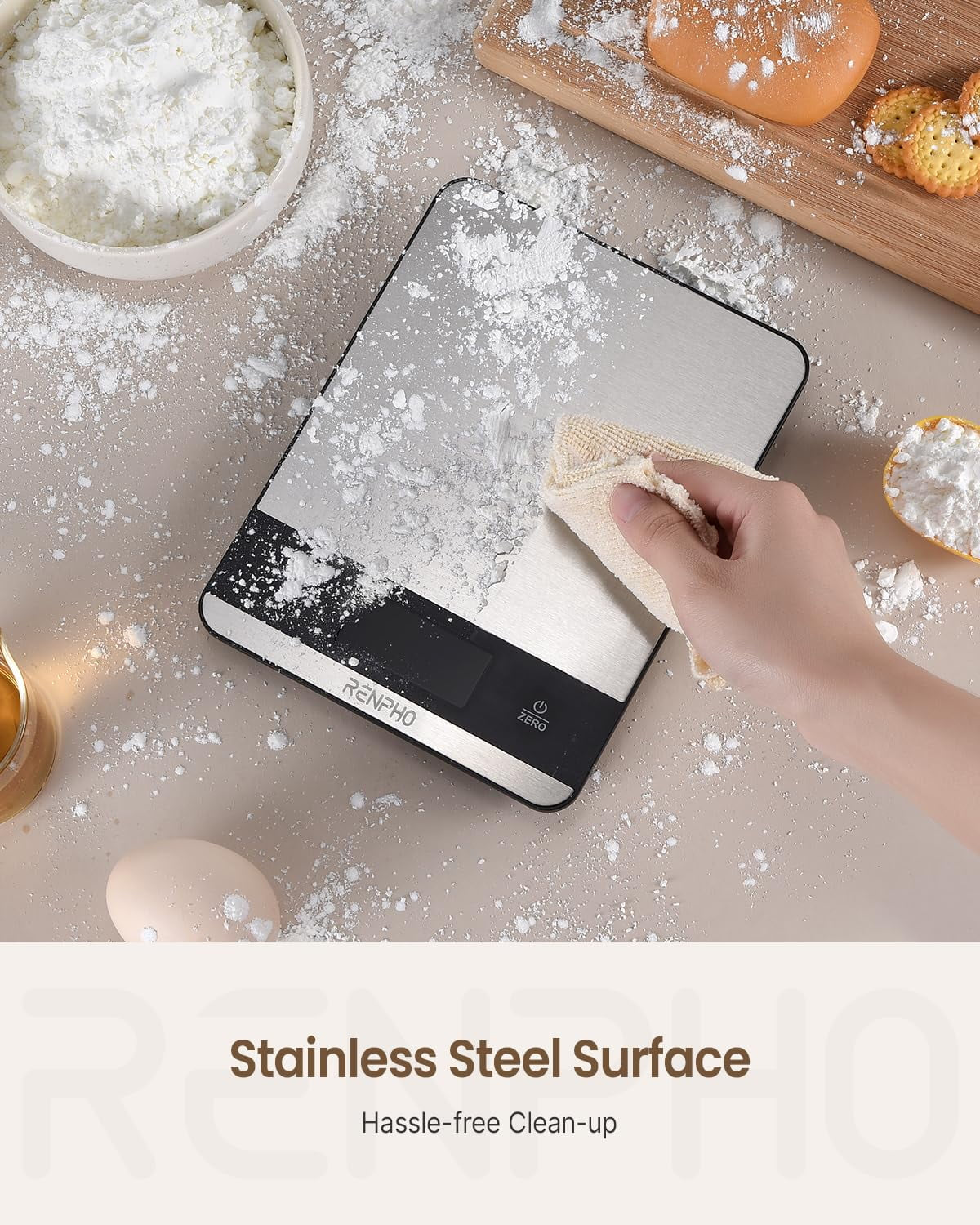 Elevate Your Cooking with the Precision Stainless Steel Digital Kitchen Food Scale - 11Lb Capacity with 7 Units & Tare Function