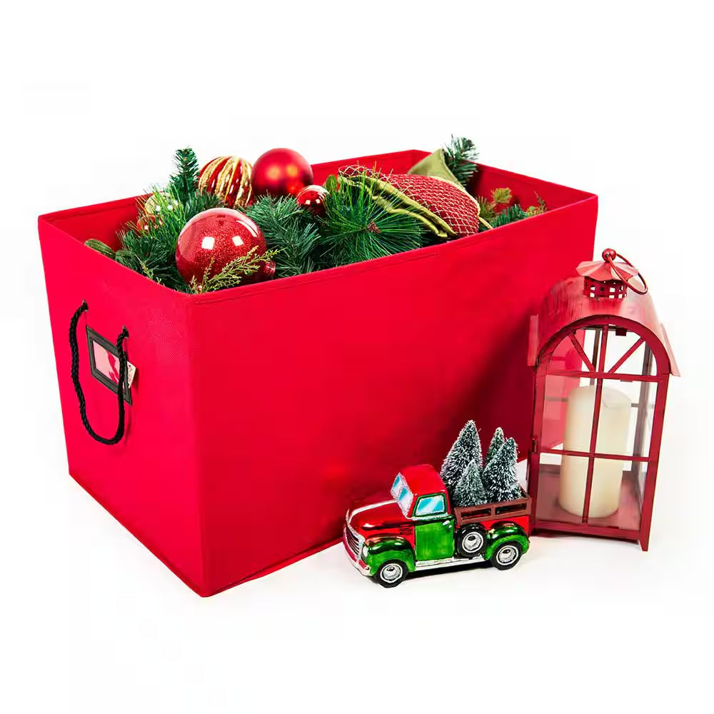 Red Multi-Use Decoration Storage Box