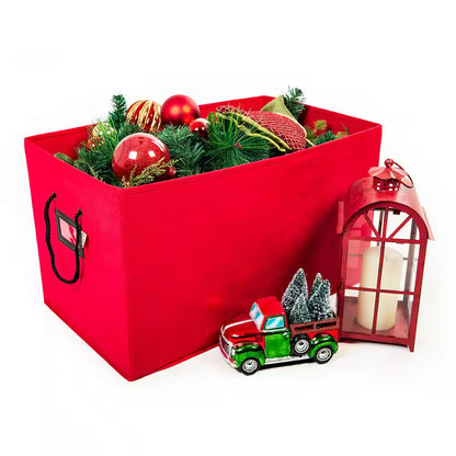 Red Multi-Use Decoration Storage Box