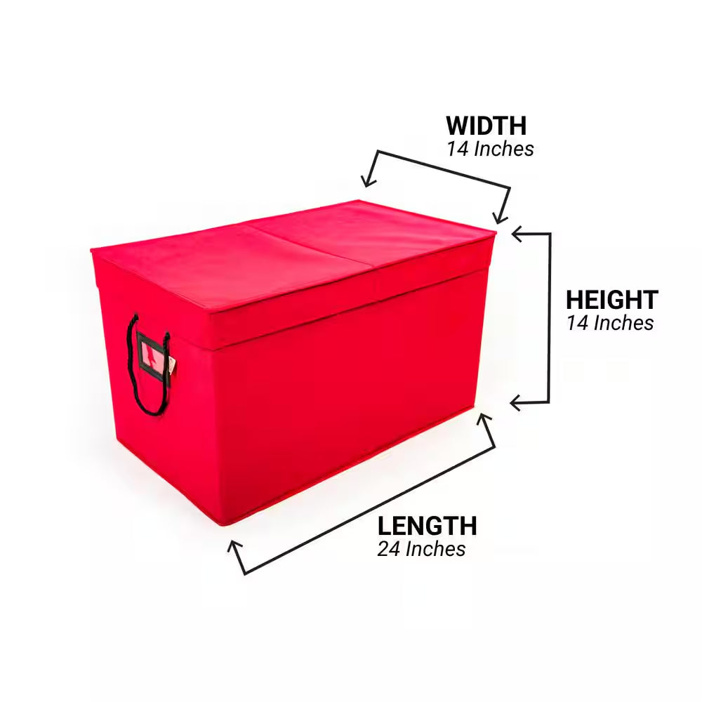Red Multi-Use Decoration Storage Box
