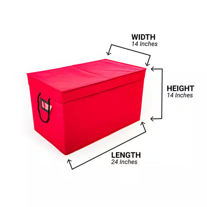 Red Multi-Use Decoration Storage Box