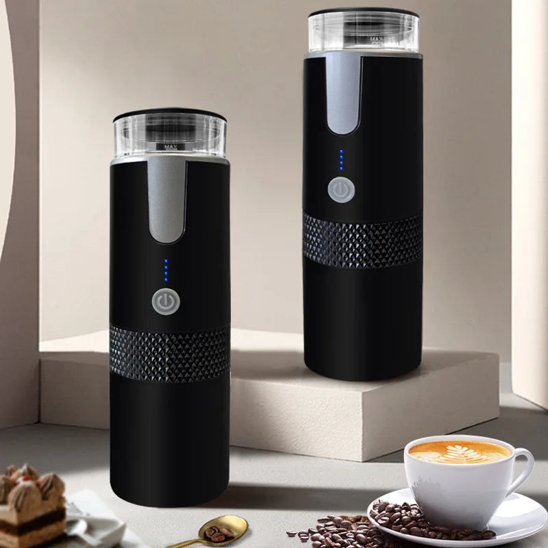 2024 Portable Electric Coffee Maker - Brew Perfect Coffee with Capsules or Ground Coffee Anywhere!