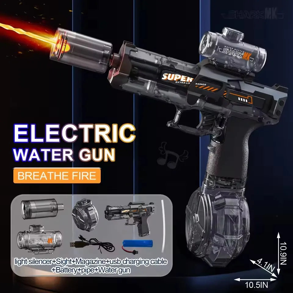 Experience Thrilling Summer Adventures with the Ultimate High-Pressure Electric Water Gun for Kids - Ideal for Beach, Pool, and Garden Play!