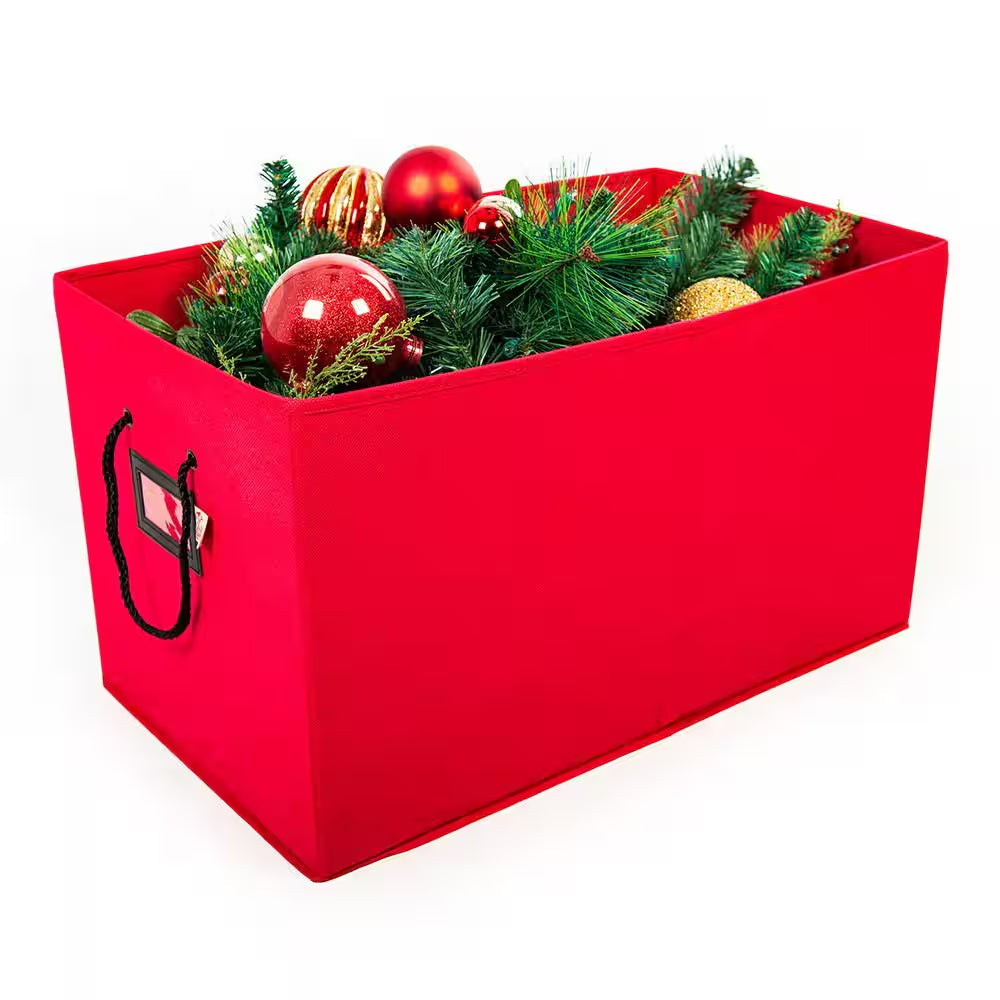Red Multi-Use Decoration Storage Box
